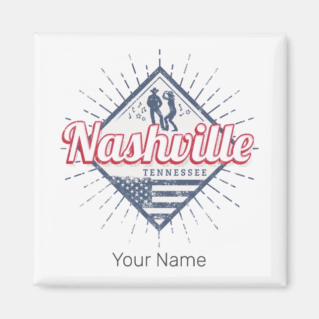 Imán Nashville City Tennessee Estados Unidos (Frente)