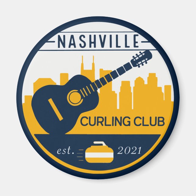 Imán Nashville Curling Club Magnet (Frente)