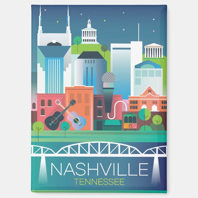 Imán Nashville Refrigerator Magnet (Anverso)