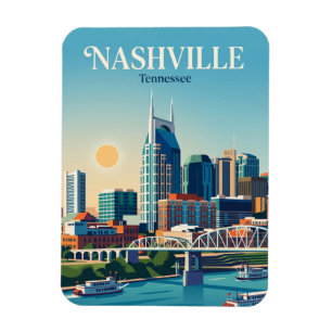 Imán Nashville Skyline EE. UU.