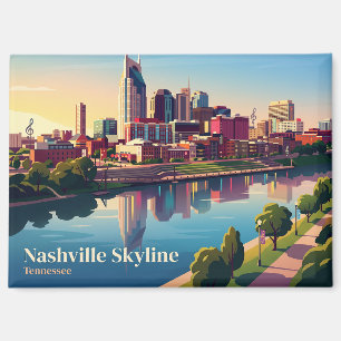 Imán Nashville Skyline EE. UU.