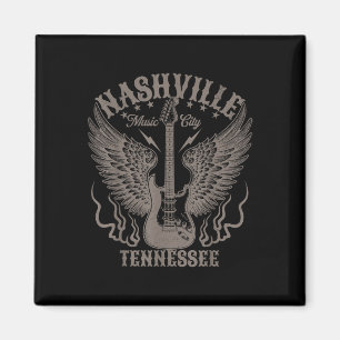 Imán Nashville Tennessee Guitar Country Music City