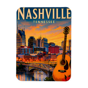 Imán 🎸 Nashville Tennessee Horizonte y Music Row