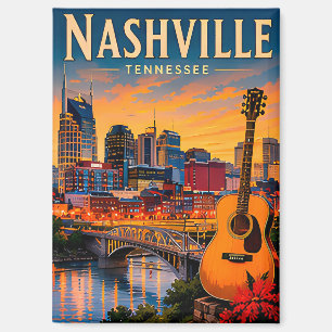 Imán 🎸 Nashville Tennessee Horizonte y Music Row