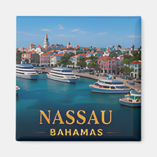 Imán ✈️ Nassau Bahamas Viaje Regalo 🌴