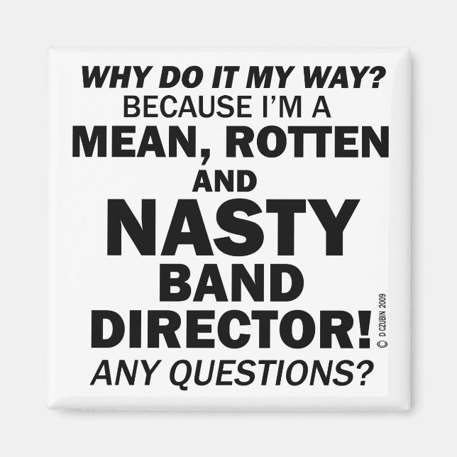 Imán Nasty Band Director (Frente)