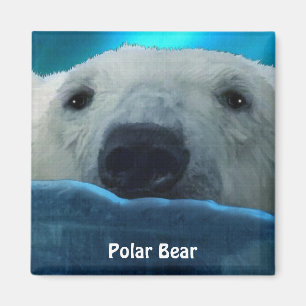 Imán Natación del Oso Polar Ártico Méndez de Arte