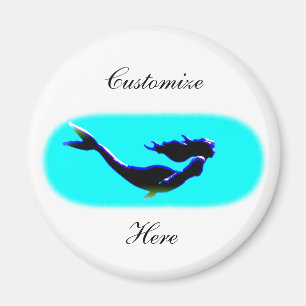 Imán natación subacuática de la sirena