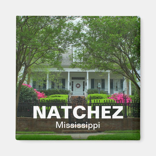 Imán Natchez, Misisipi, recuerdo de las vacaciones de A (Frente)