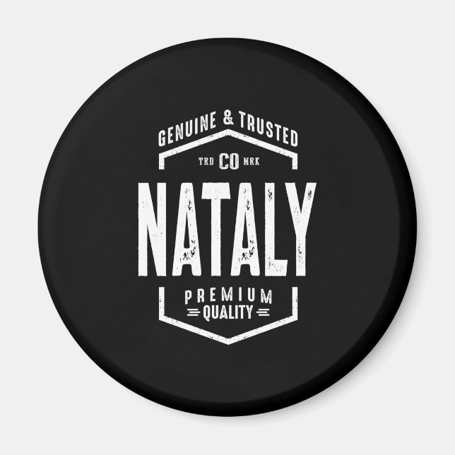Imán Natialy Personalized Name Birthday Gift (Frente)