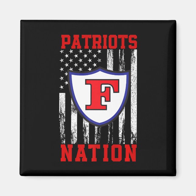 Imán Nation Hs, logo de Freedom Patriots (Frente)