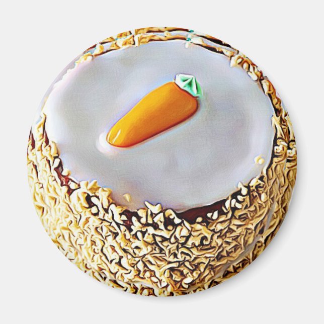 Imán National Carrot Cake Day February 3rd Holiday (Frente)
