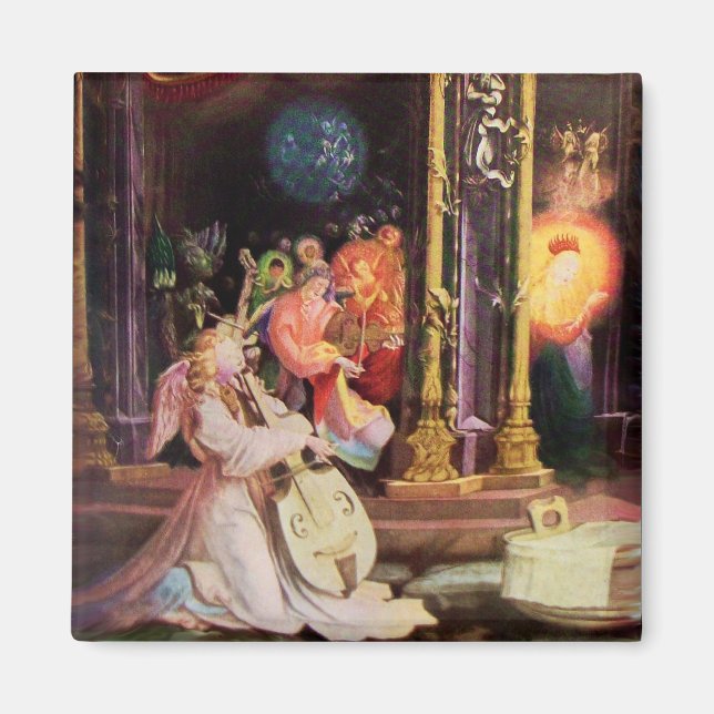 IMÁN NATIVIDAD CON ÁNGELES - MAGIA DE NAVIDADES (Frente)