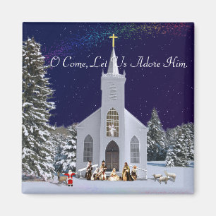 Imán Natividad en la iglesia