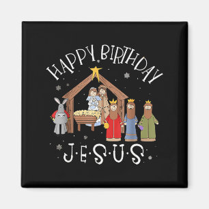 Imán Natividad Feliz Cumpleaños Jesús Navidad Natividad