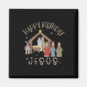 Imán Natividad Feliz Cumpleaños Jesús Navidad Natividad