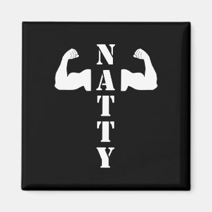 Imán Natty Natural Muscles Bodybuilding Funny Gym Weigh