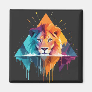 Imán Naturaleza animal de la vida salvaje de los leones