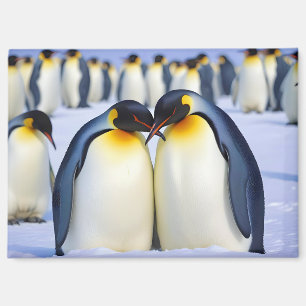 Imán Naturaleza animal de los pingüinos del emperador