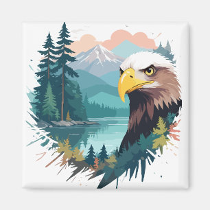 Imán Naturaleza animal de vida silvestre de águila Natu