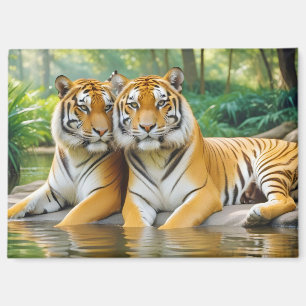 Imán Naturaleza animal tigre Cuidado de la vida silvest