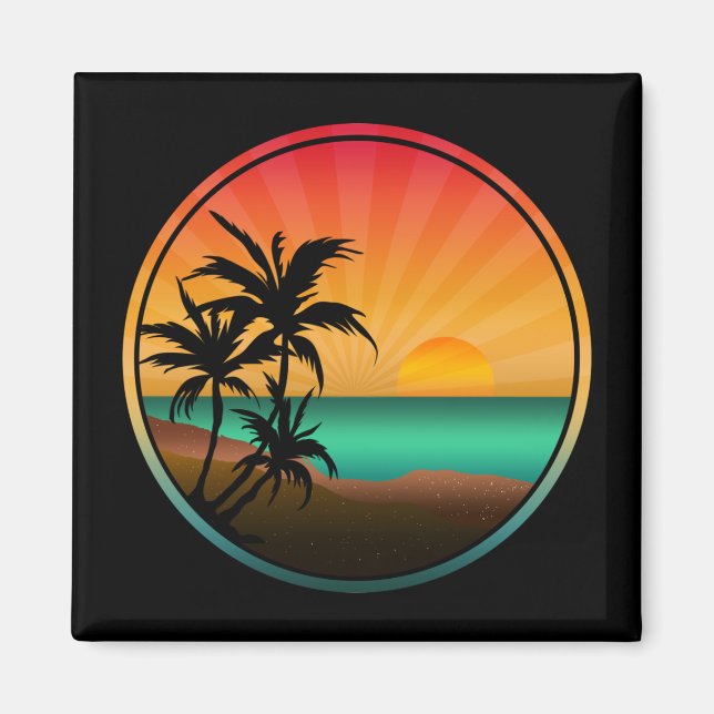IMÁN NATURALEZA DE LA PLAYA DE VERANO (Frente)