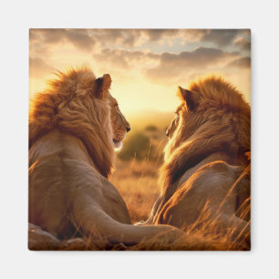 Imán Naturaleza de los animales de los leones Naturalez