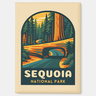 Imán Naturaleza del parque nacional de la secuoya de vi