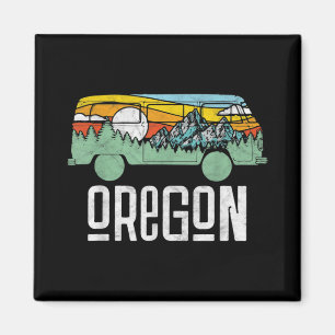 Imán Naturaleza Hippie Van de Retro Oregon al aire libr