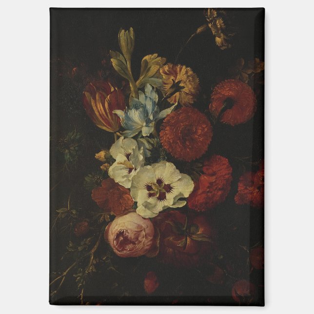 Imán Naturaleza muerta con flores (Anverso)