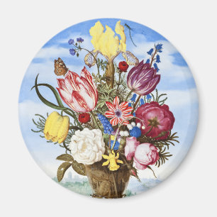 Imán Naturaleza muerta floral de la Edad de Oro holande