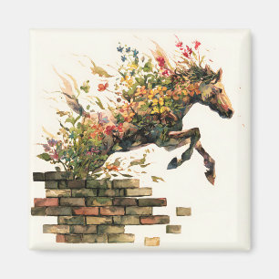 Imán Naturaleza Salto de Caballos Botánicos Florales