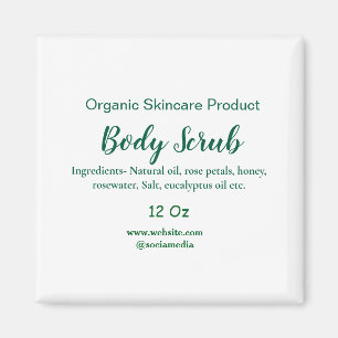 Imán Naturaleza verde orgánica exfoliación corporal man