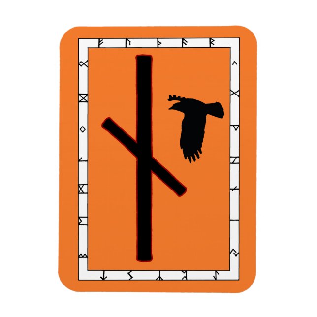 Imán Naudhiz Viking Rune Magnet - ¡Superando! (Vertical)