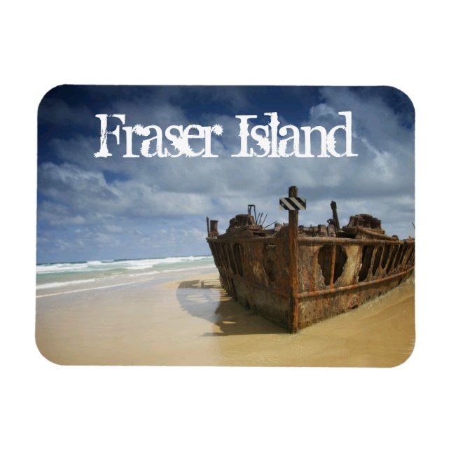 Imán Naufragio de S.S. Maheno, isla Fraser, Australia (Horizontal)