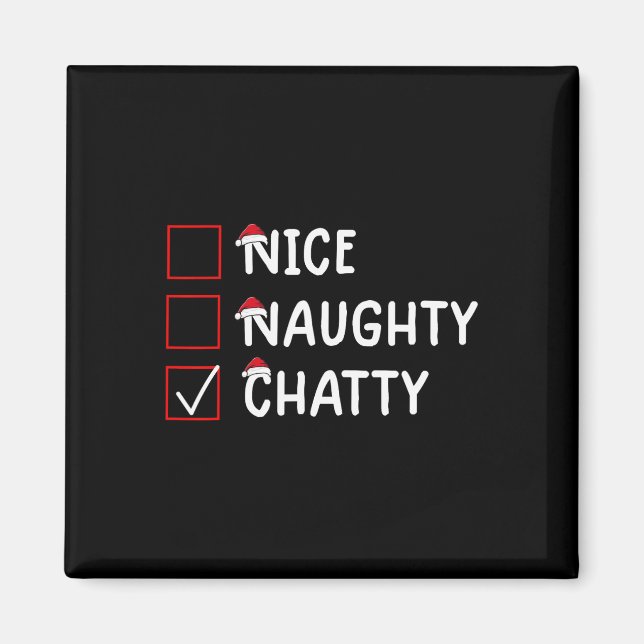 Imán Naughty Chatty Cute Navidades (Frente)