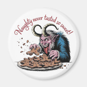 Imán Naughty Krampus Navidades Design