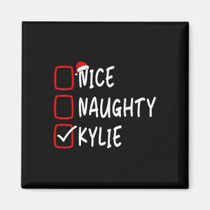 Imán Naughty Kylie Navidades de nombres personalizados