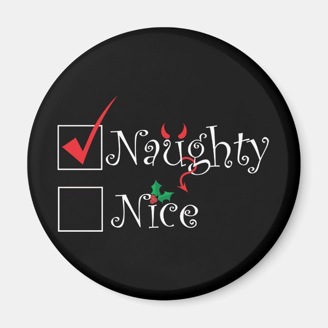 Imán Naughty Nice (Frente)