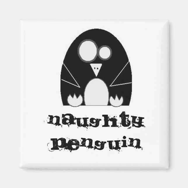 Imán NAUGHTYPENGUIN, Pingüino travieso (Frente)