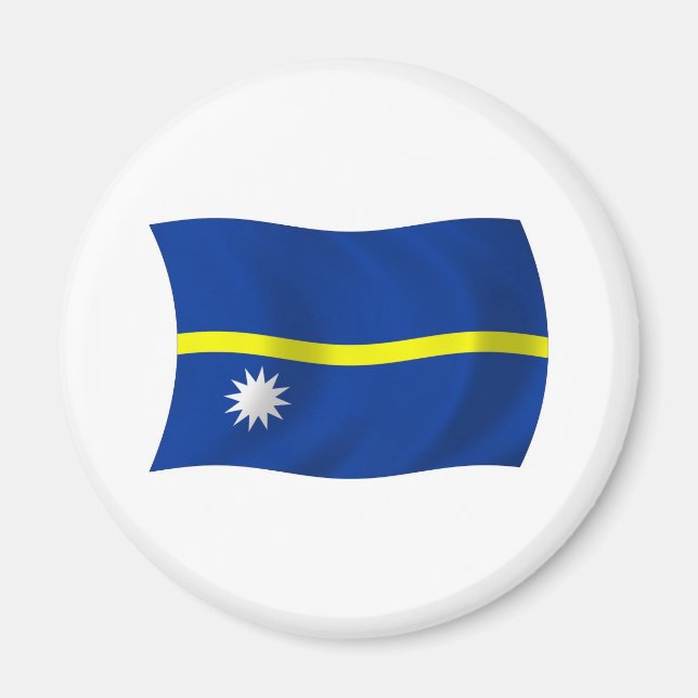 Imán Nauru Flag Magnet (Frente)