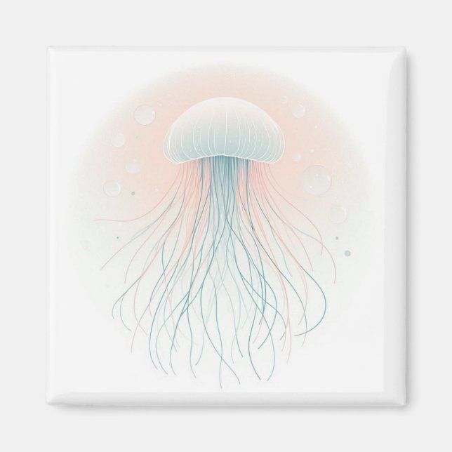 Imán náutica/playa/medusas costeras (Frente)