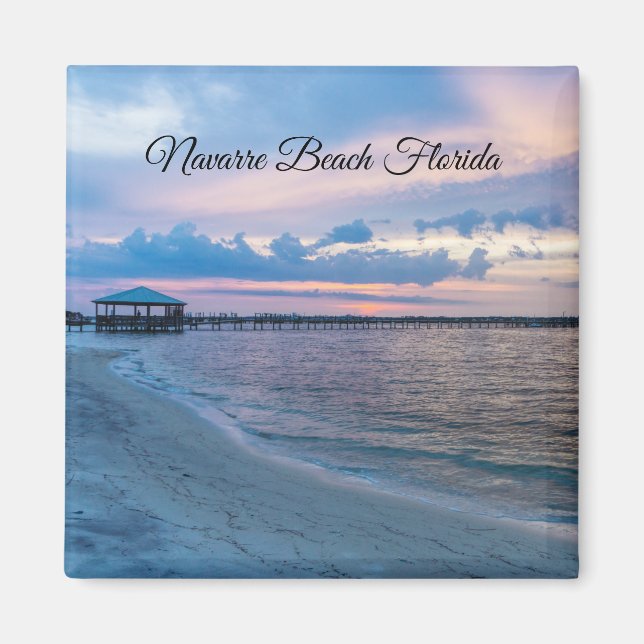 Imán Navarre Santa Rosa Sunset Square Magnet (Frente)