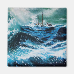 Imán Nave en el mar en tormenta