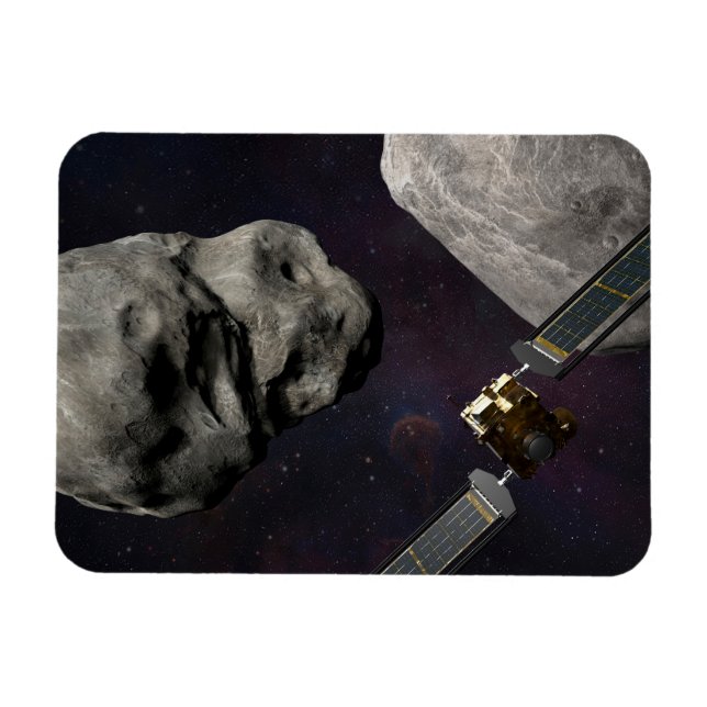 Imán Nave Espacial Dart Y El Líquido Antes Del Impacto (Horizontal)