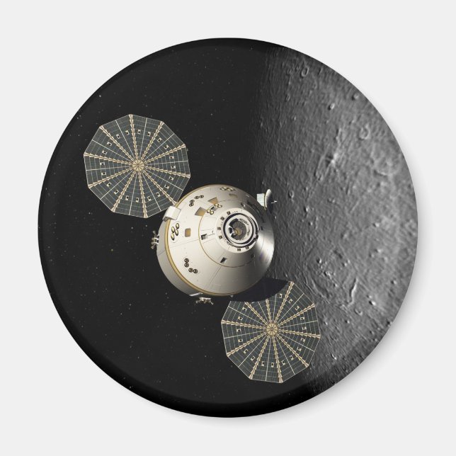 Imán Nave espacial Orion en órbita lunar (Frente)