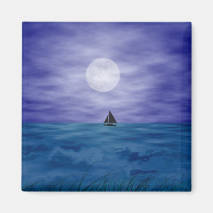 Imán Navegación debajo de la luna