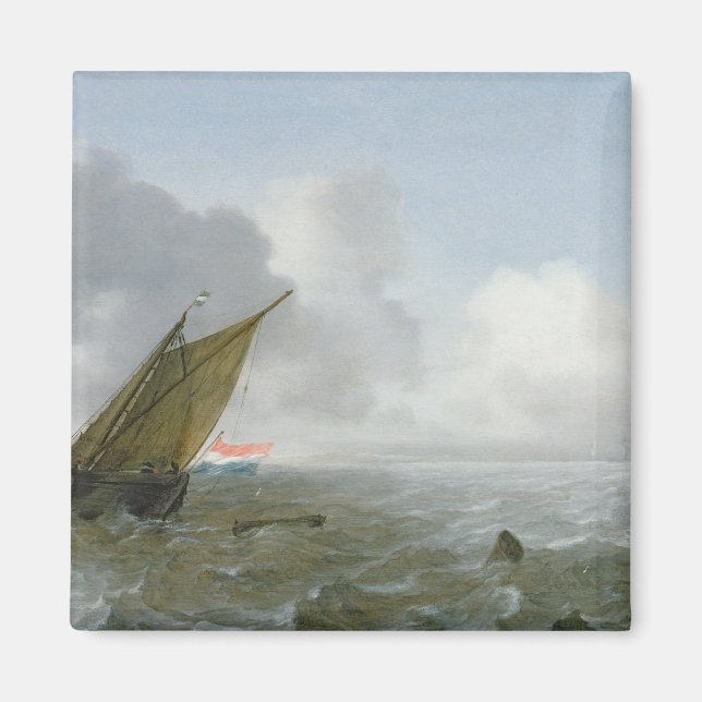 Imán Navegación en alta mar en una brisa, siglo XVII (Frente)