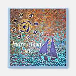 Imán Navegación por Texas y Sol de la Isla Padre