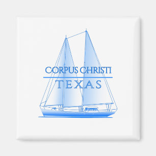 Imán Navegador Náutico Costero de Corpus Christi
